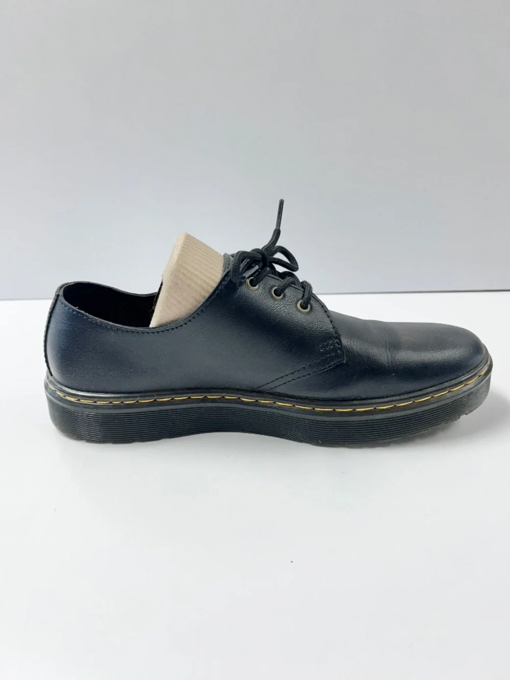 Dr. Martens Smooth Black Leather Oxfords Mens US 9 Womens US 10 Zavala Lo Shoes